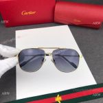 Best Replica Cartier Polarized lens Gold frame Sunglasses - Mens Gift